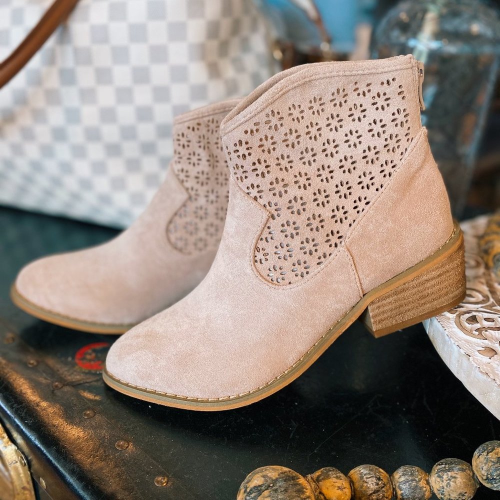 Corkys Harvest Cut Out Bootie-Beige